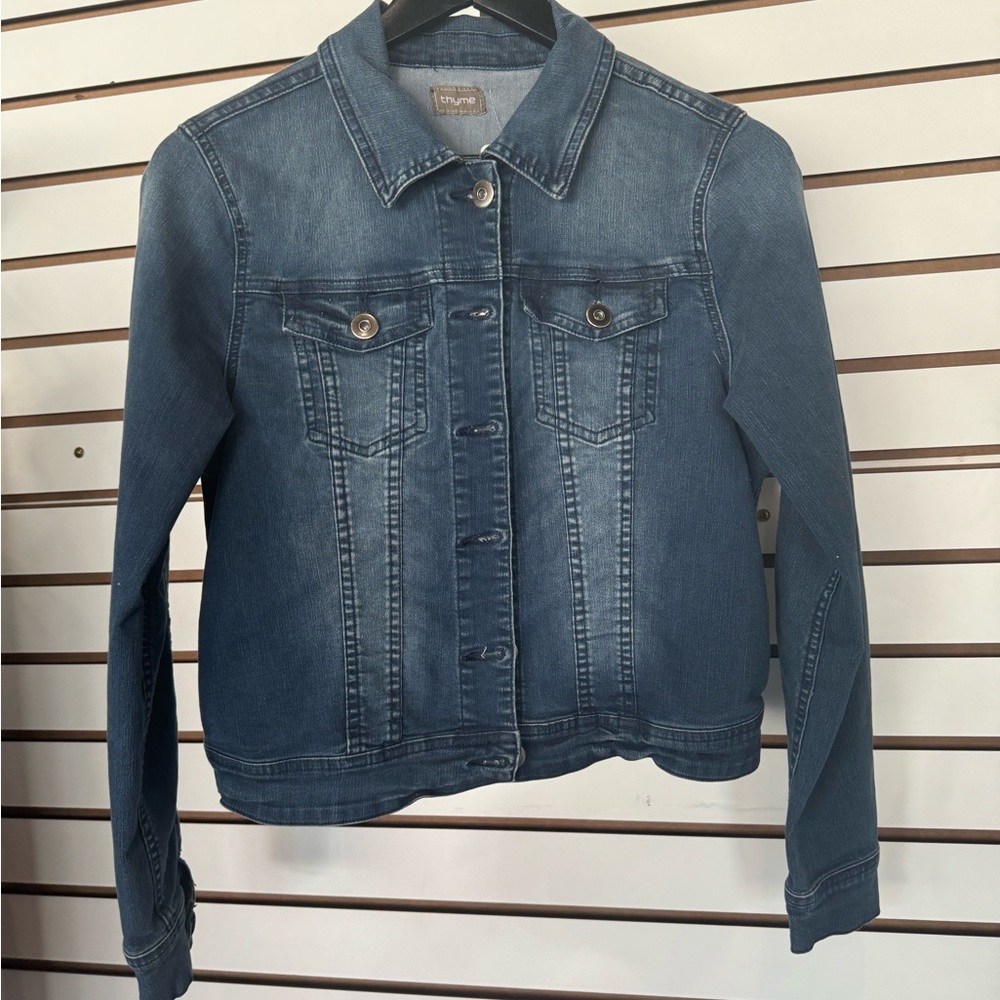 Bridal Blue Jean Jacket Cropped Classic
